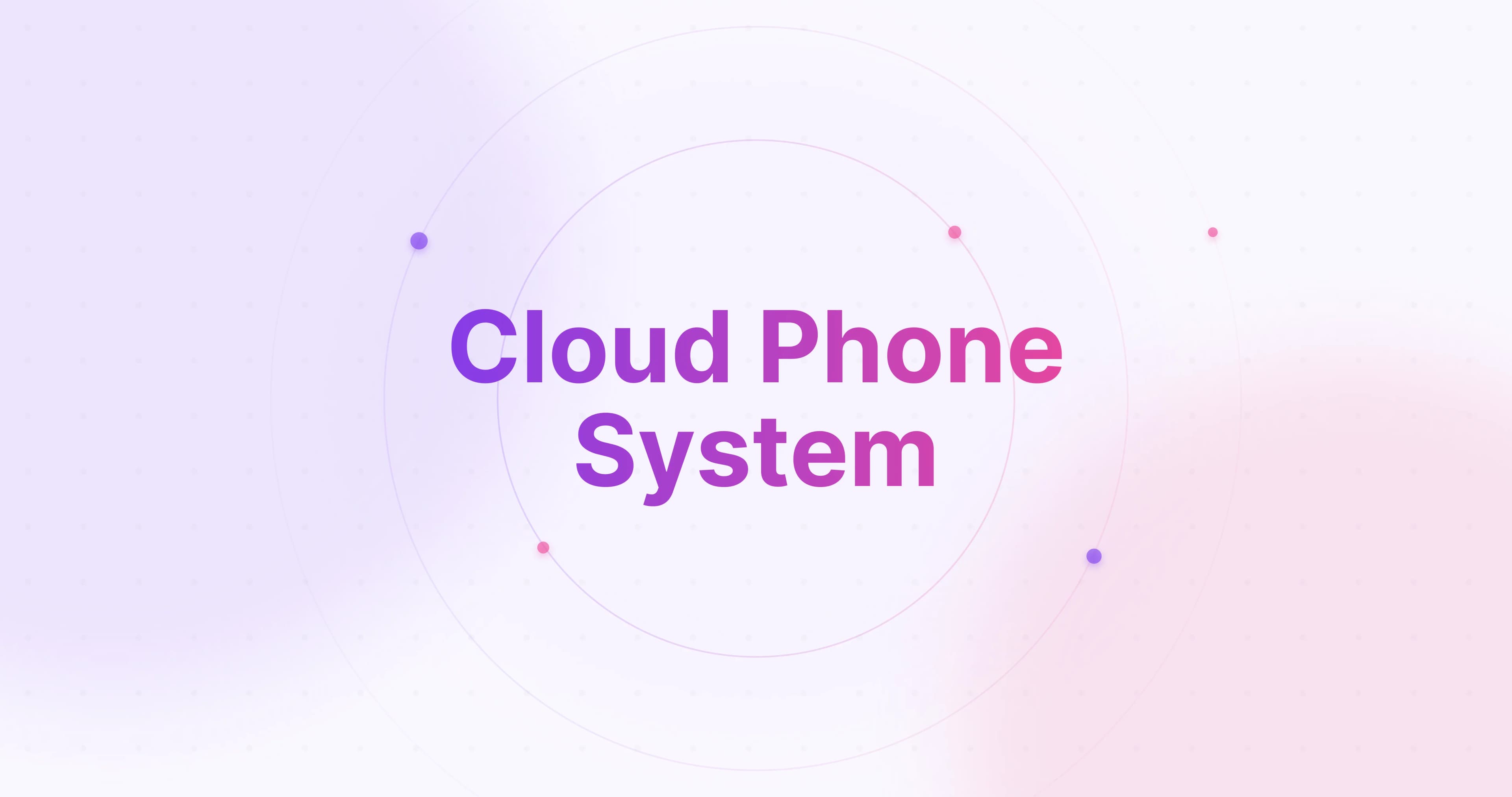 The words "Cloud Phone System" in the center of the feature photo of the Article Cover for Hooked CRM