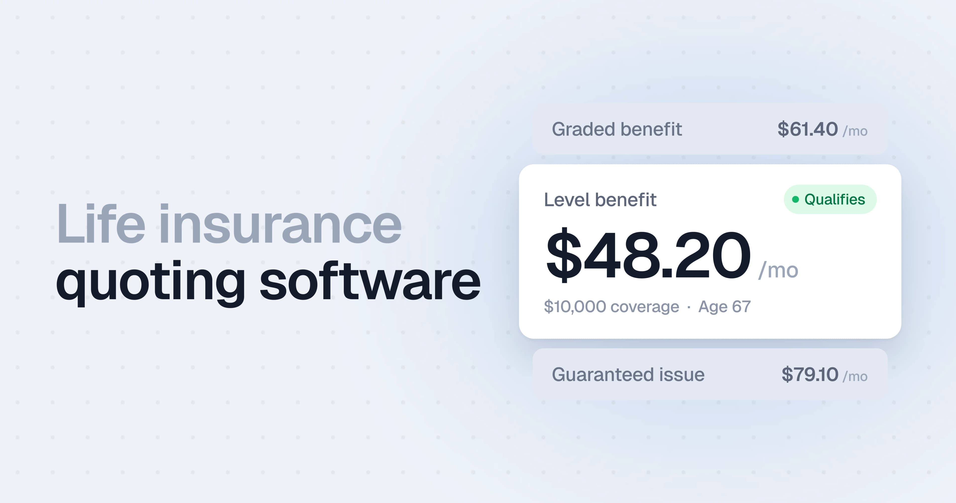 A feature image for the "Life Insurance Quoting Software" article. It involves some of the user interface from the Hooked items.
