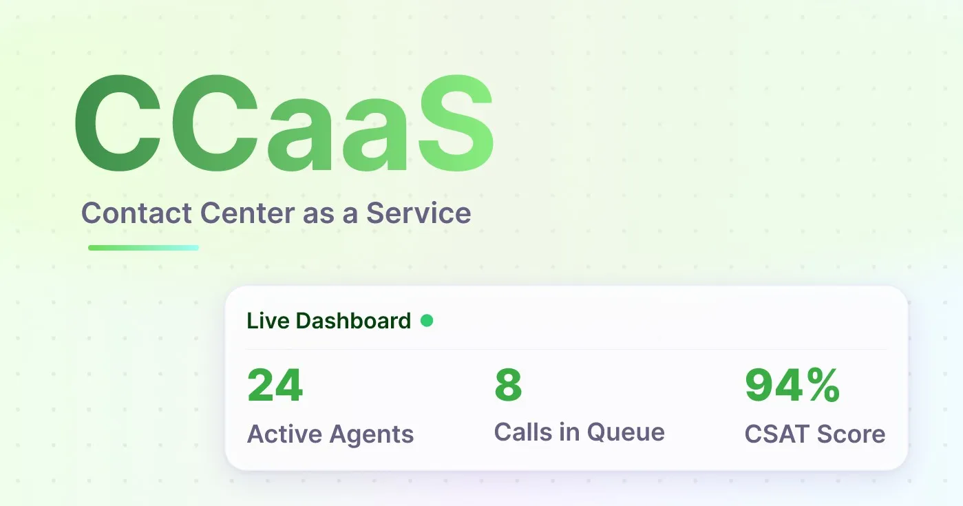 A feature photo from HookedCRM about CCaaS. 