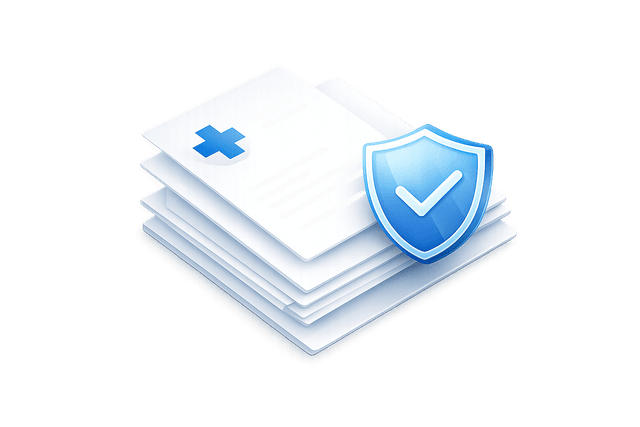 HIPAA compliance shield illustration